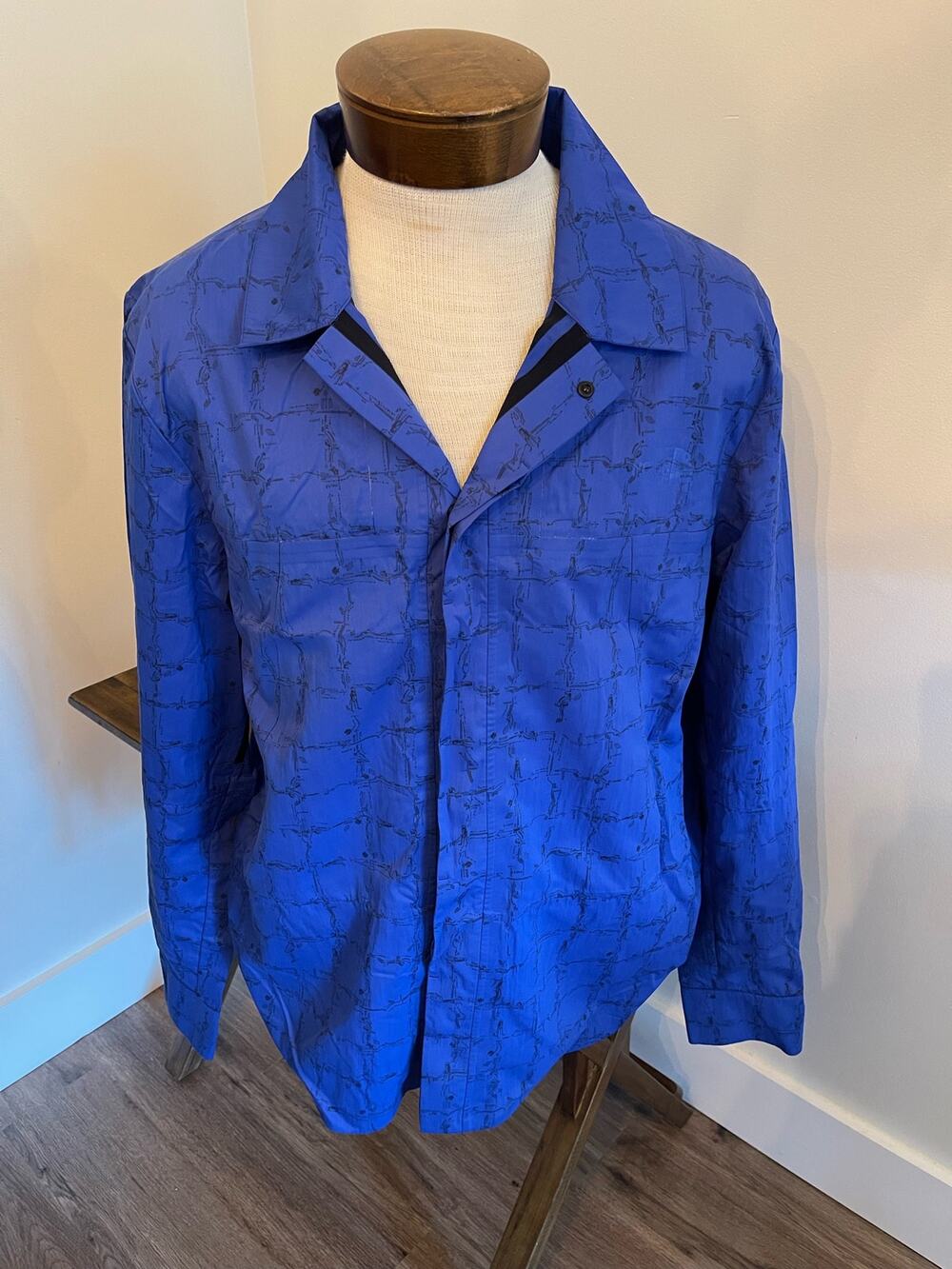 The North Face Blue Long Sleeve Button Up Size XL